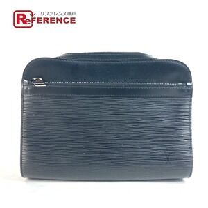 Louis Vuitton Epi Leather Hoche Clutch Bag Strap Shoulder Noir Black